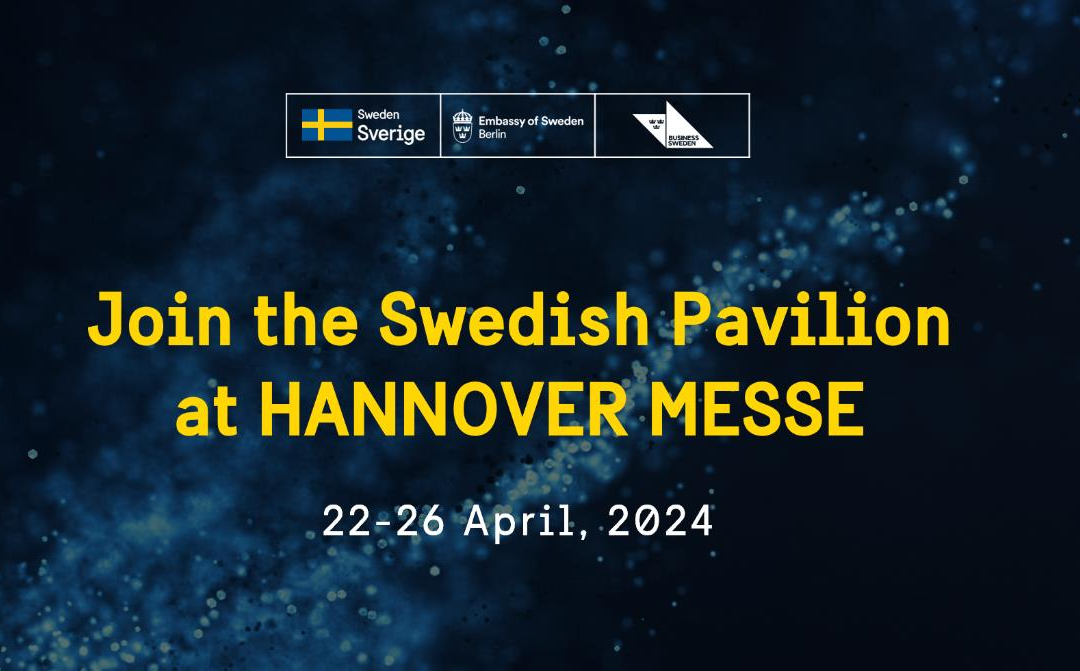 Business Sweden arrangerar svensk paviljong på HANNOVER MESSE